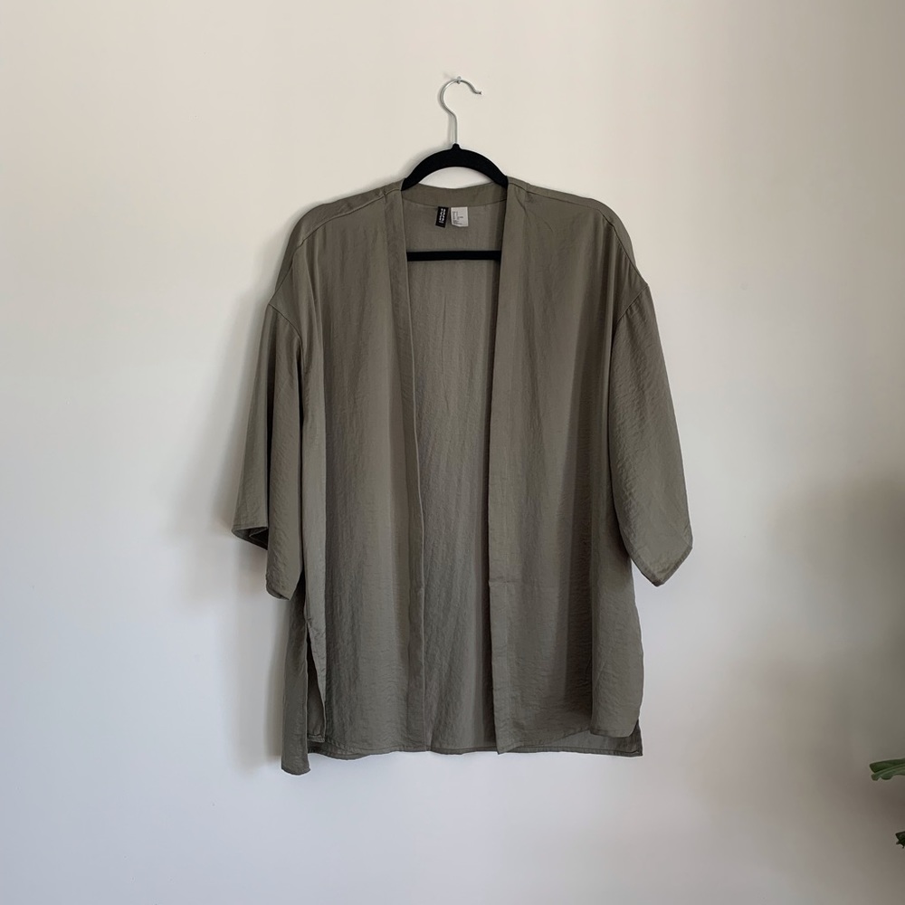 Silky Green H&M Kimono